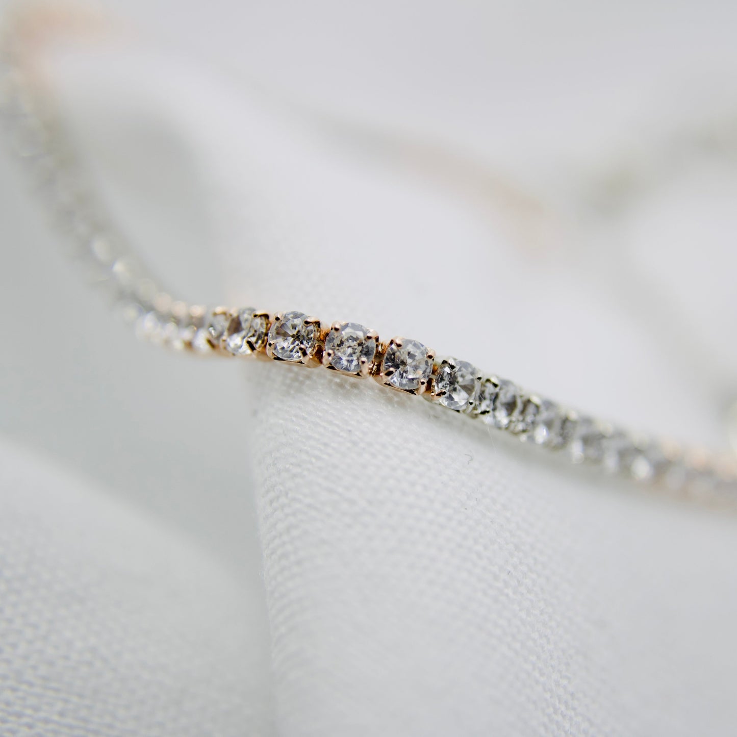 Sterling Silver & Gold-Plated Tennis Bracelet