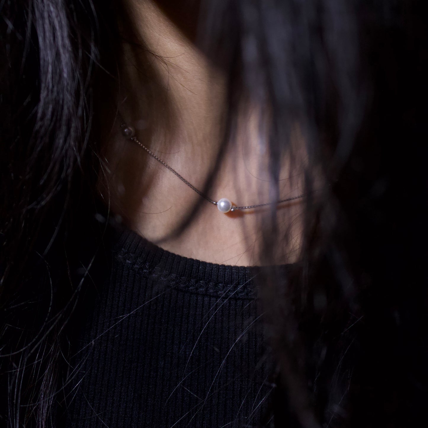 Silver Pearl Necklace