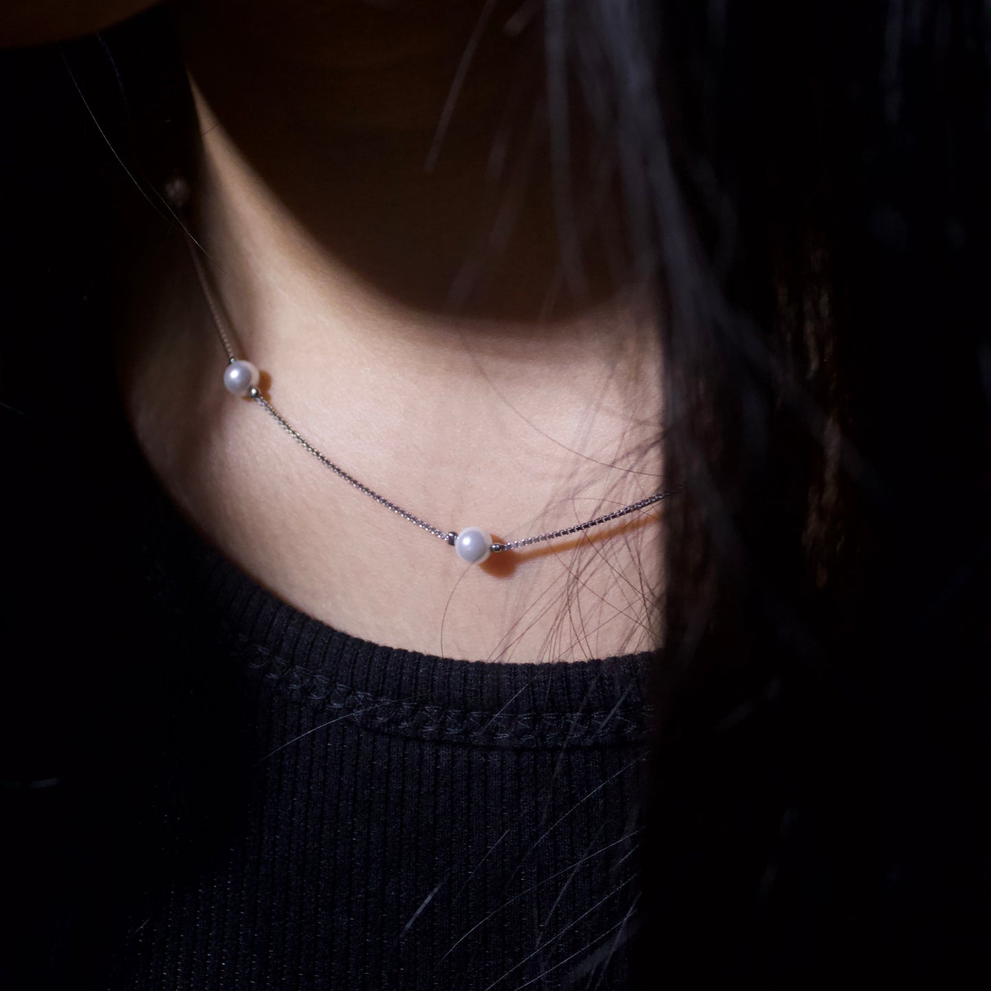 Silver Pearl Necklace