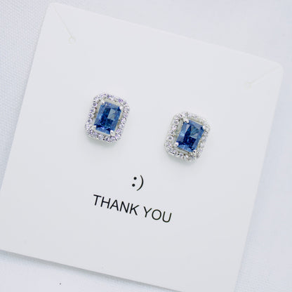 Topaz Sparkle Silver Earrings