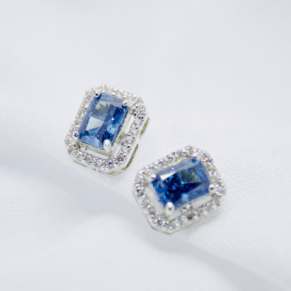 Topaz Sparkle Silver Earrings