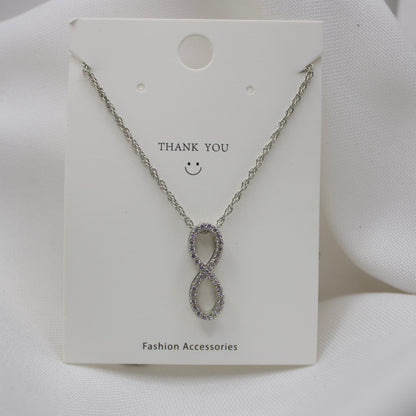 Infinity Necklace in Sterling Silver