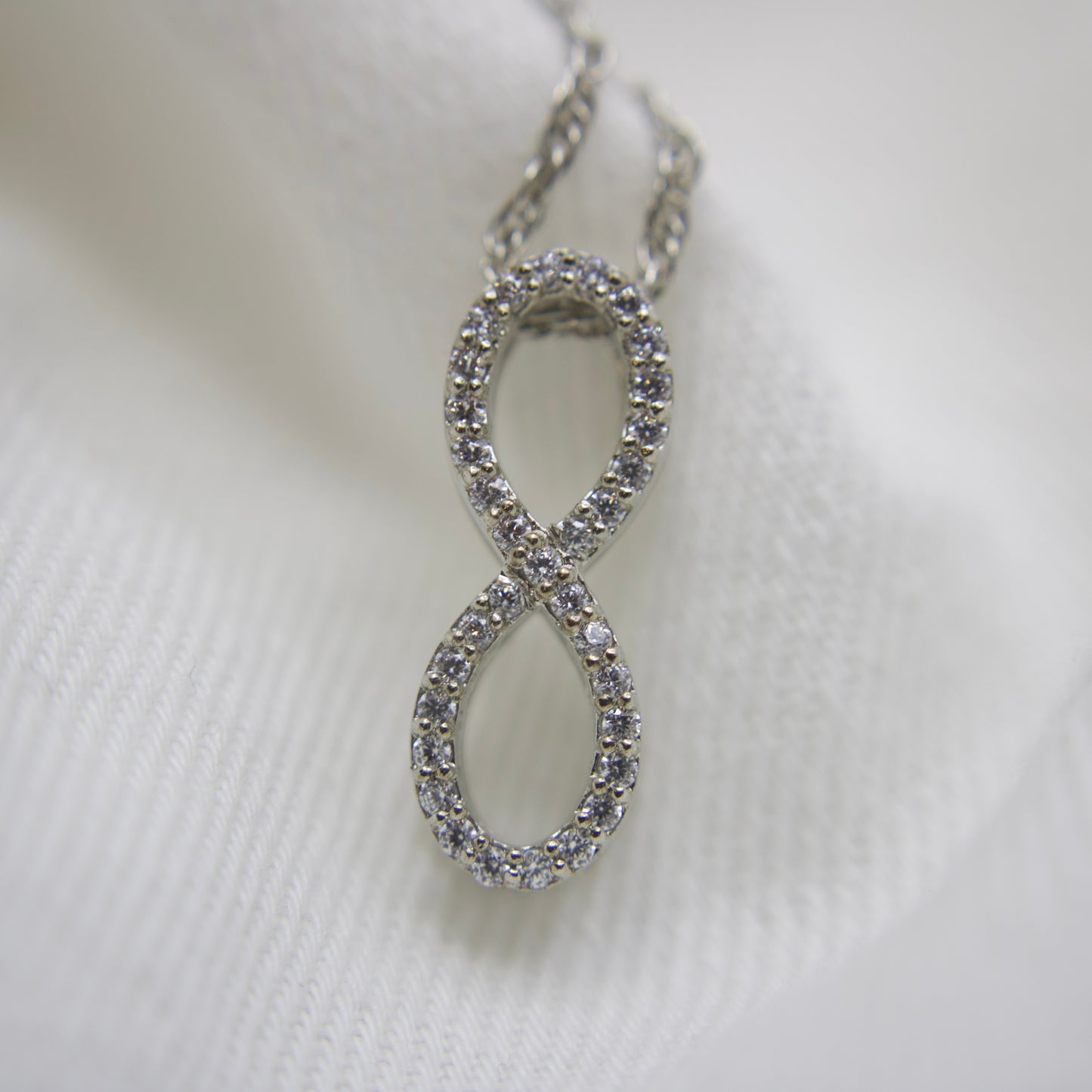 Infinity Necklace in Sterling Silver