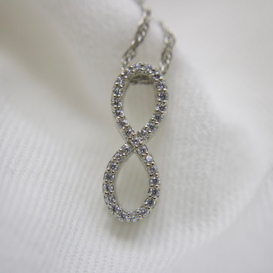 Infinity Necklace in Sterling Silver