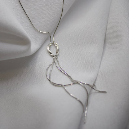 Multi-Thread Necklace Srterling Silver