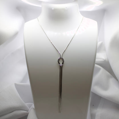 Multi-Thread Necklace Srterling Silver