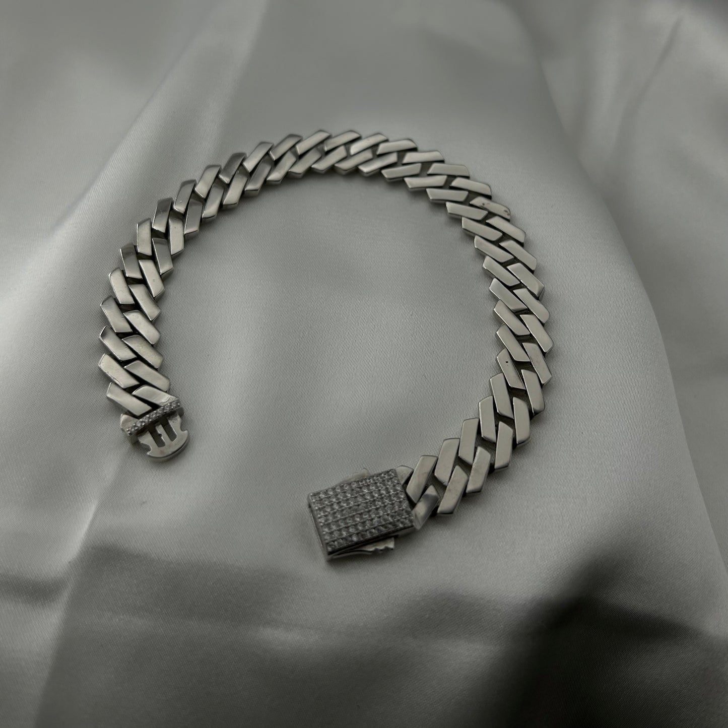 Silver Iced Bracelet
