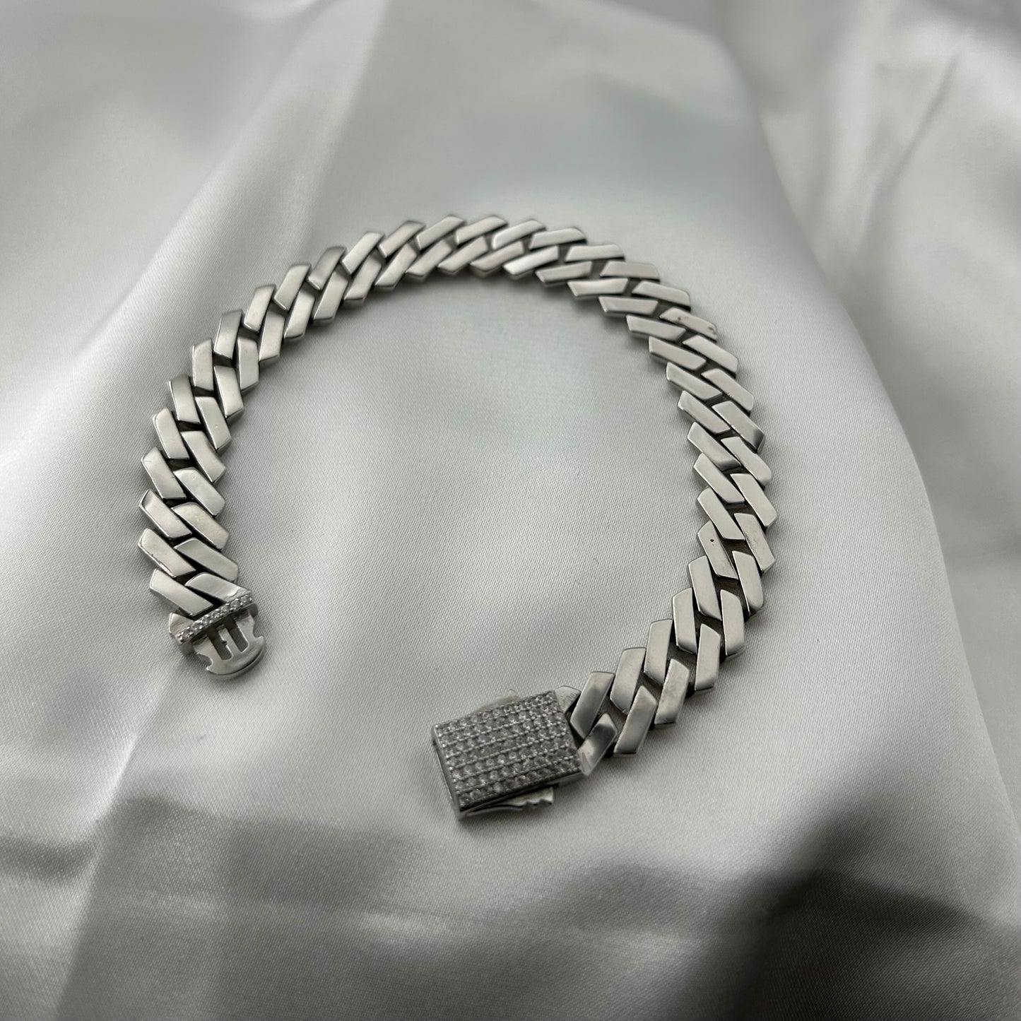 Silver Iced Bracelet
