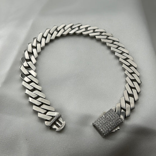 Silver Iced Bracelet